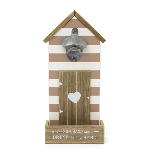 Seashore beach hut - seashore, bottle