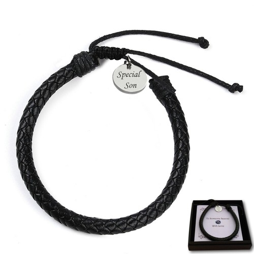Personalised black leather - personalised,