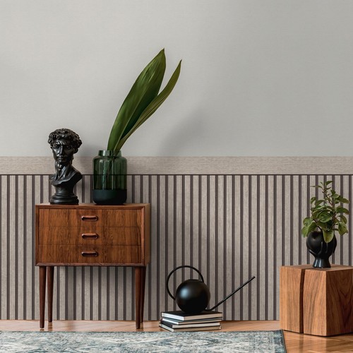 Dado panel wooden slats - panel,