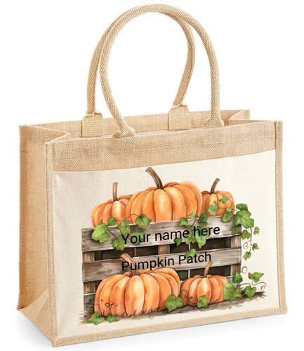 Personalised jute bag with - bag,