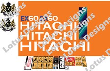 Hitachi EX60 -5 Digger Stickers / Decals