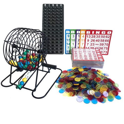 Bingo game set with - set, metal