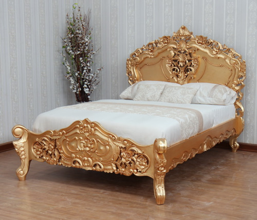 Gold rococo bed - rococo,