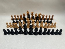 Vintage STAUNTON Style Wooden Replacement Chess Pieces Spare Replacement Parts