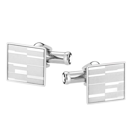Montblanc cufflinks silver - montblanc,