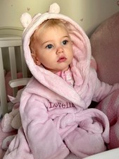 Baby Bath Robe ,Embroidered