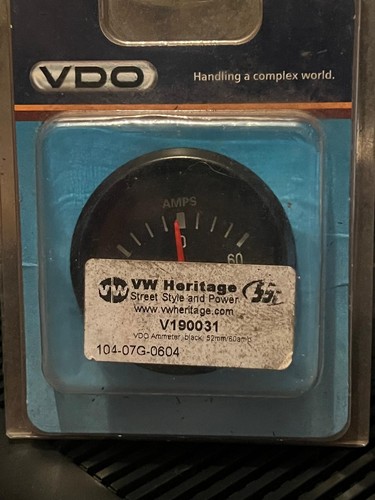 Classic vdo ammeter mm - ammeter,