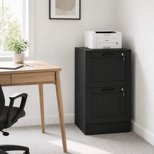 Black filing cabinet - filing, 2