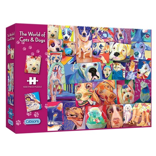 Gibsons jigsaw 1000pc world - jigsaw,
