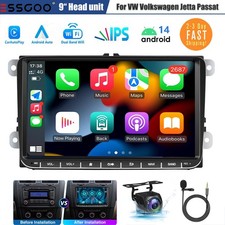 for VW Passat Jetta Golf Polo Skoda MK5 9" Android CarPlay Car Stereo Radio GPS