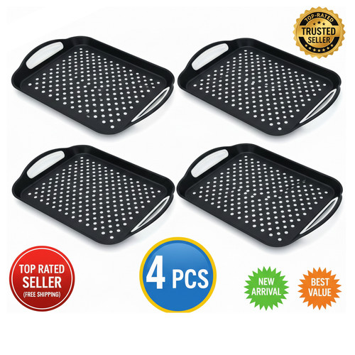4pcs serving tray anti slip - 4pcs, anti-slip