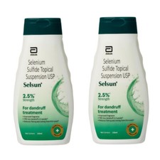 Selsun Anti Dandruff Shampoo Relieves From dandruff 120 ml - 2 Pack  (Green)