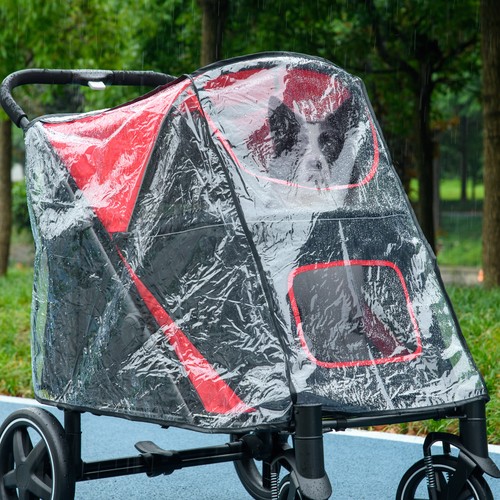 Pawhut dog stroller rain - dog,