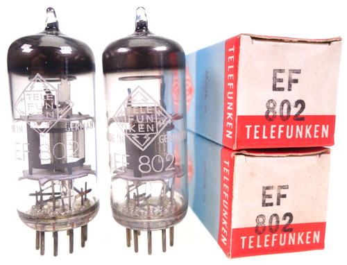 Ef802 telefunken pair - 2x,