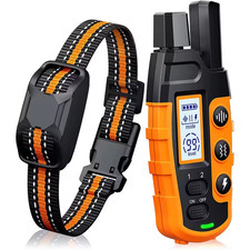 3300ft Electric Dog Training Collar - Waterproof Remote Control with Shock