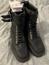 Zara Ankle Boots, Black, Size