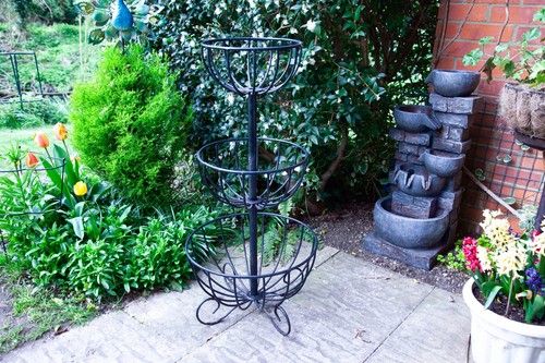 Three tier jardiniere heavy - three,
