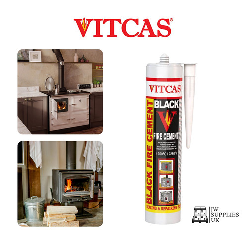 Vitcas black fire cement 310ml - fire,