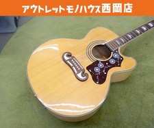 Electric Acoustic Guitar Epiphone EJ-200SCE/N Natural 15112314525 with Soft Case