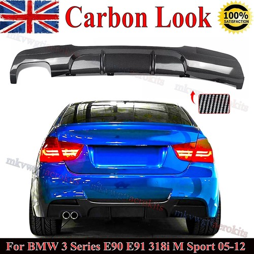 Carbon painted rear bumper - carbon,