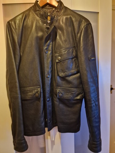 Barbour leather jacket mens - , s