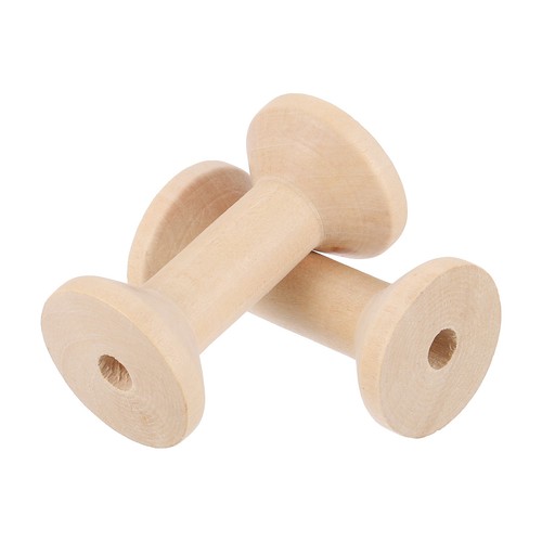 2pcs wooden spools - 2pcs, of