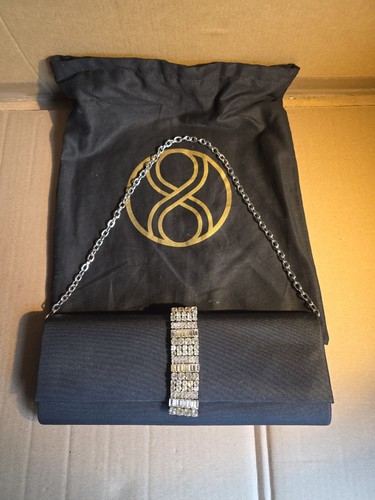 Phase eight black clutch - black,