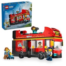 LEGO City Red Double-Decker Bus 60407 384 Pcs 5 Minifigs Open-Top Tour 7+ NEW