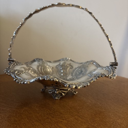Antique silver plated cake - antique, silver-plated