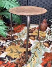 Vintage teak ply stool - vintage,