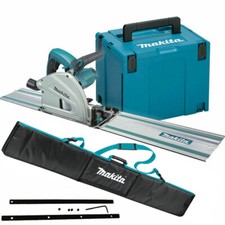 Makita SP6000J2 165mm Plunge Saw 240V With 1 x 1.5m Guide Rail + Case & Rail Bag
