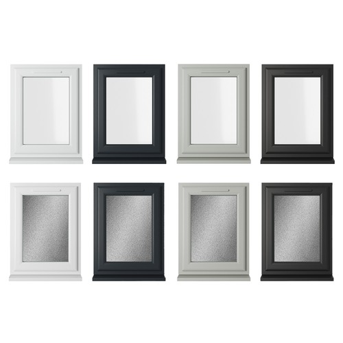 Pvc double glazed window - double,