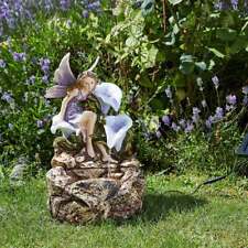Solar & Mains Power Fairy Liliana Cascade Outdoor Water Feature Fountain