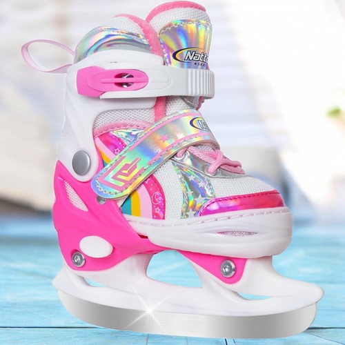 Girls ice skates - skates, rainbow