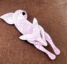 Lea Stein Fox Brooch Lilac