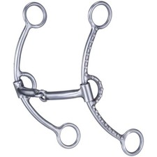 Tough 1 Sweet Iron Beaded Lifter Snaffle Bit horse tack 245200