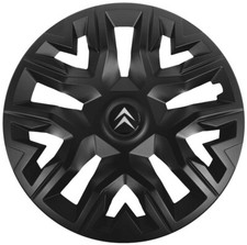 15" Wheel trims fit Berlingo C3 C4 Picasso 4 x15 inches  black matt