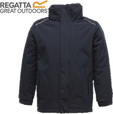 Regatta Kids Waterproof Lined School Jacket Rain Coat Boys Girls Classic Hooded