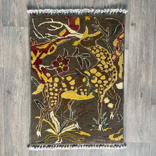 Brown afghan gabbeh door - afghan,