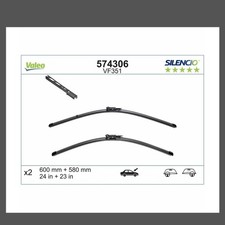 Valeo Wiper Blade VF351 Silencio Flat Set 600+580mm 24"+23" For BMW E60 E63