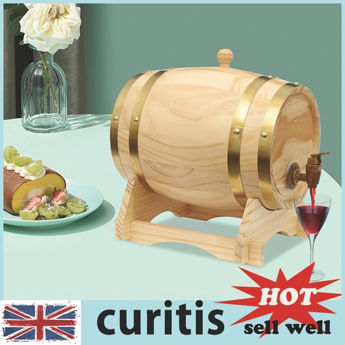 Wood wine barrel with - wood, stand