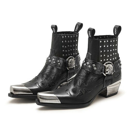 New rock black - rock, boots