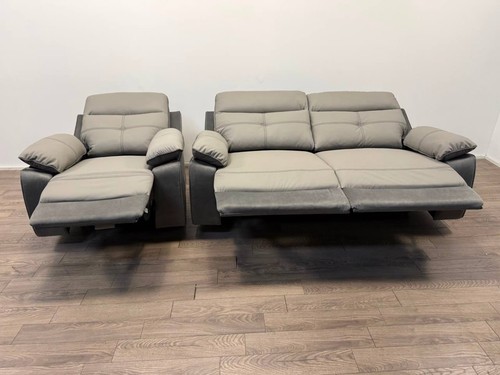 Charles grey leather mix - leather,