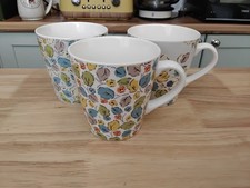 Cath Kidston Little Leaves Mugs Flowers Floral Pastels X3