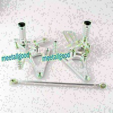 For Honda CB400 VTEC1-4 Rearset Rear Set Adjustable Race Footpegs Silver GP