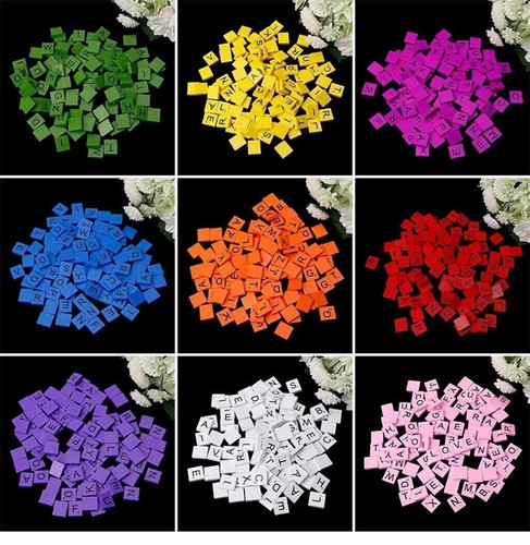 100 wooden scrabble - 100,