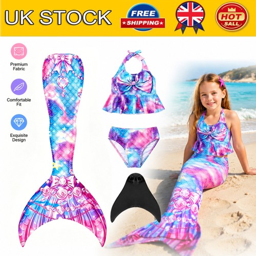 Kids mermaid tail with monofin - kids,