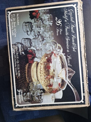 Durham crystal punch bowl - bowl, set