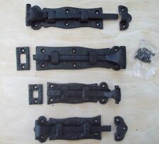 BLACK ANTIQUE CAST IRON ORNATE