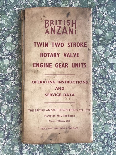British anzani twin two - two, stroke